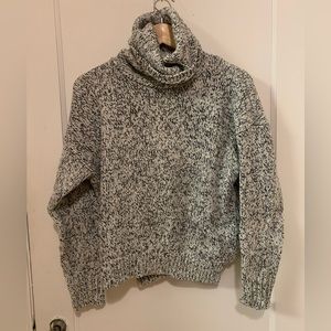 MADEWELL | size L | black & white turtleneck
